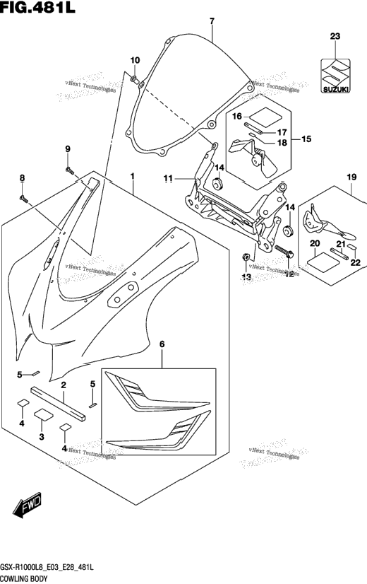 Cowling Body (Gsx-R1000rzl8 E03)