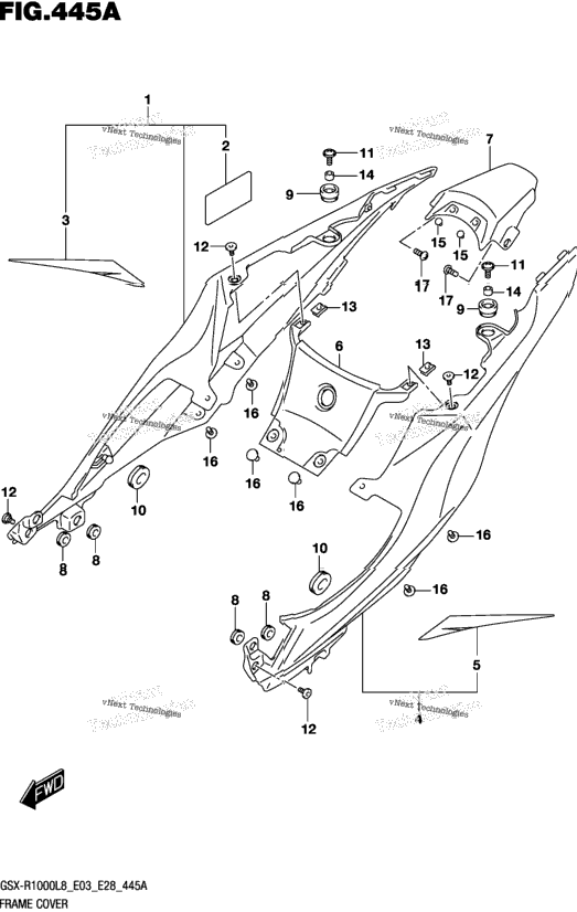 Frame Cover (Gsx-R1000l8 E03)
