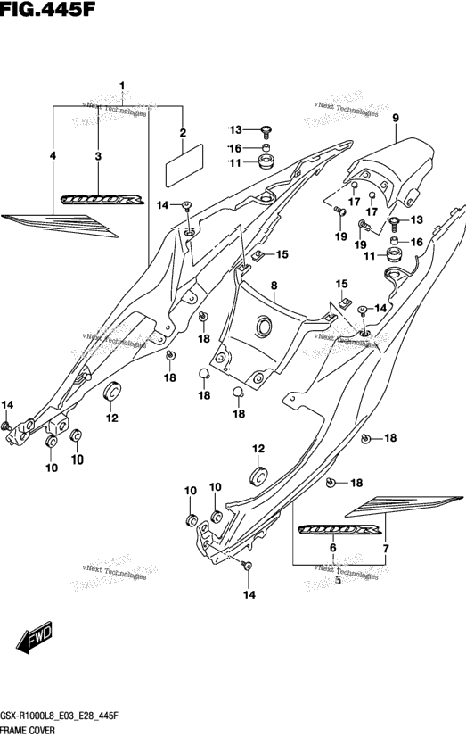 Frame Cover (Gsx-R1000rzl8 E03)