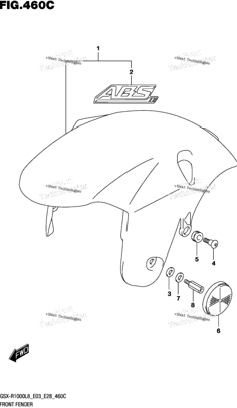 Front Fender (Gsx-R1000al8 E03)