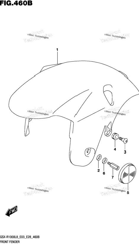 Front Fender (Gsx-R1000l8 E33)
