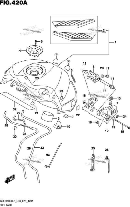 Fuel Tank (Gsx-R1000l8 E03) (For Yww)