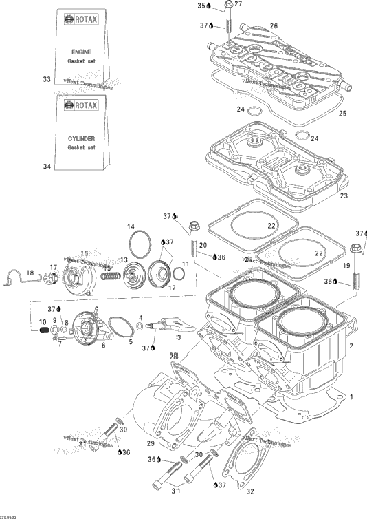 Cylinder And Exhaust Manifold