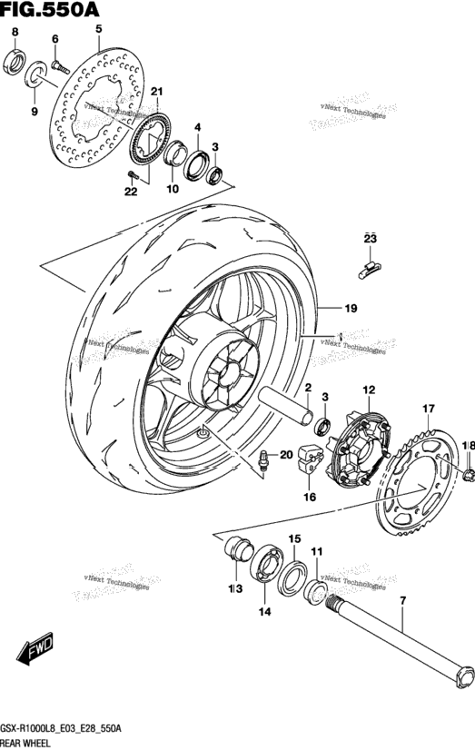Rear Wheel (For Yvb,Yww)