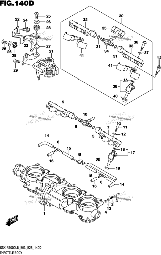 Throttle Body (Gsx-R1000al8 E28)