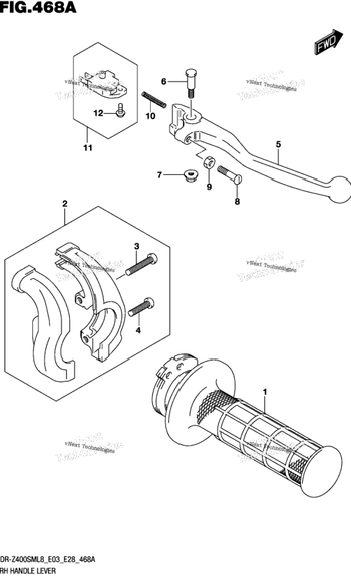 Rh Handle Lever