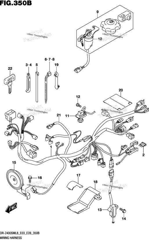 Wiring Harness (Dr-Z400sml8 E28)