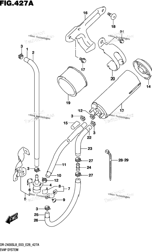 Evap System (Dr-Z400sl8 E33)