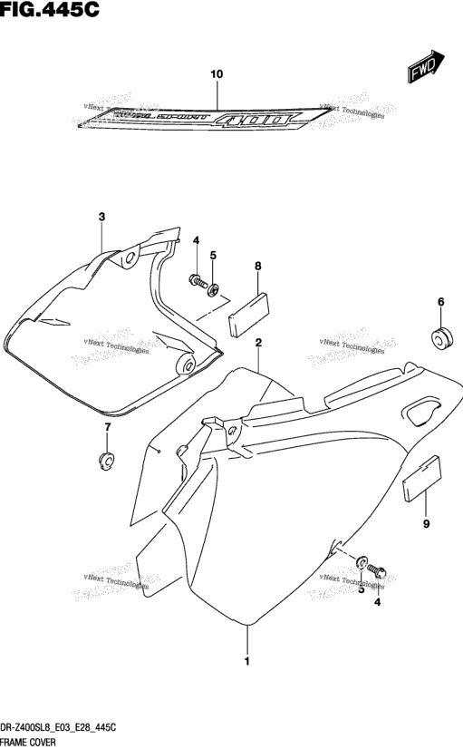 Frame Cover (Dr-Z400sl8 E33)
