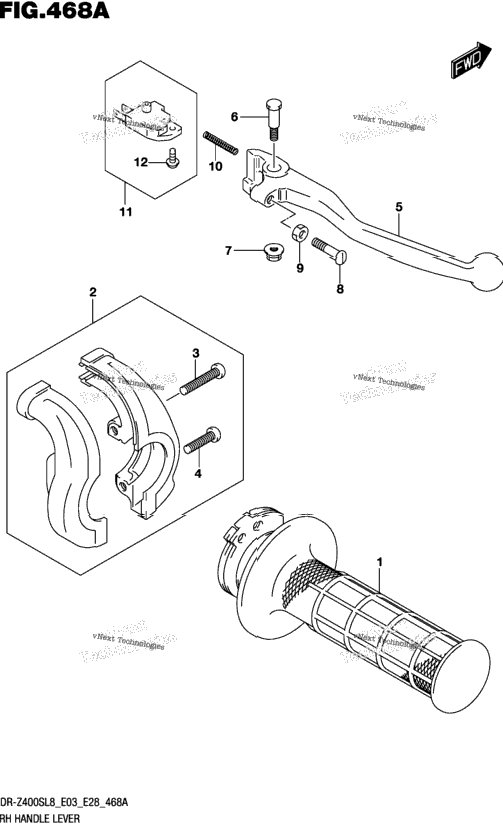 Rh Handle Lever