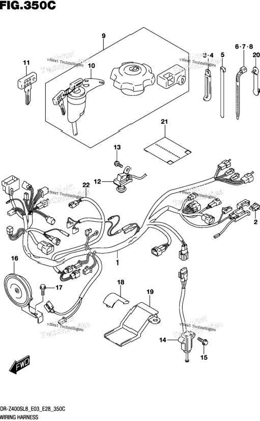 Wiring Harness (Dr-Z400sl8 E33)