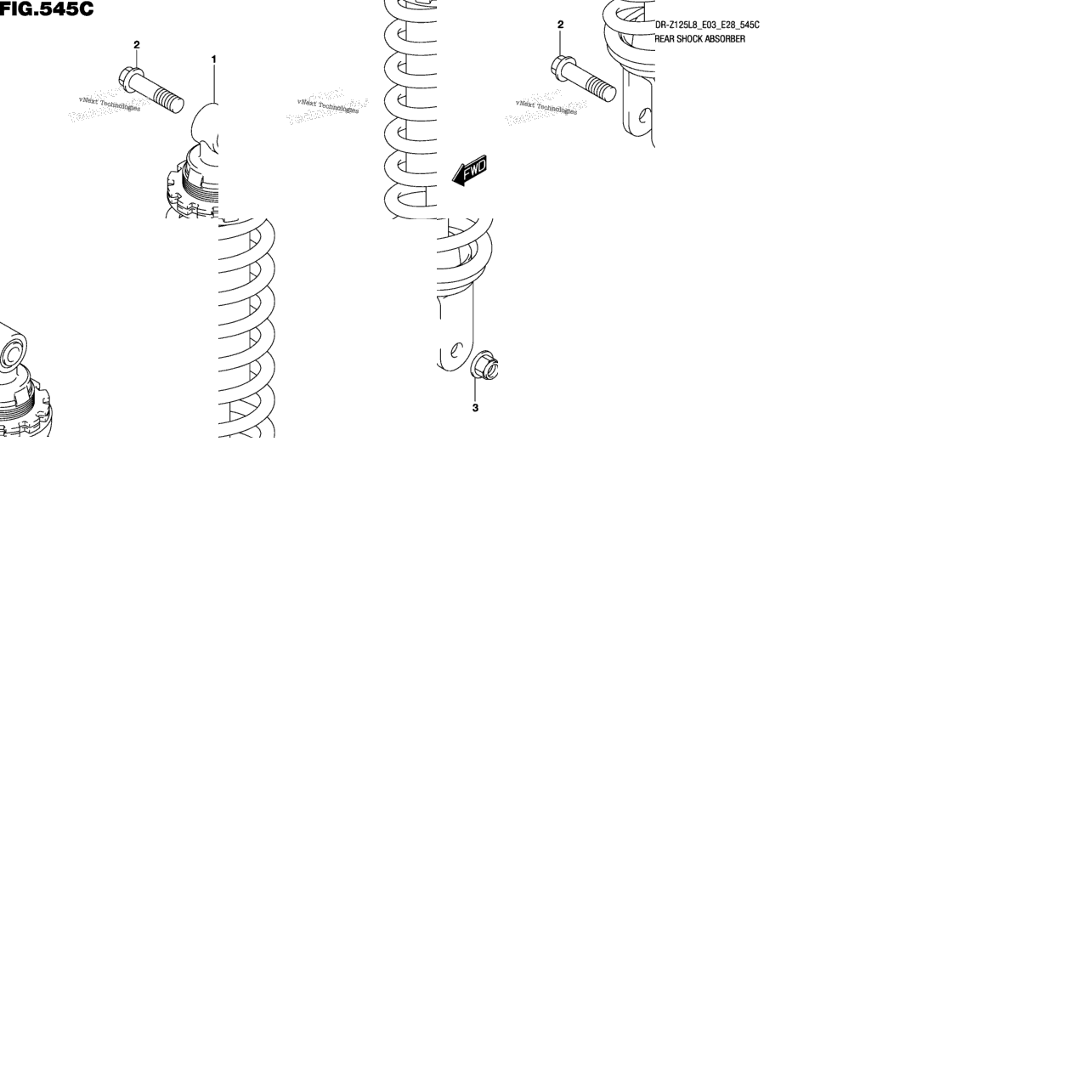 Rear Shock Absorber (Dr-Z125ll8 E28)