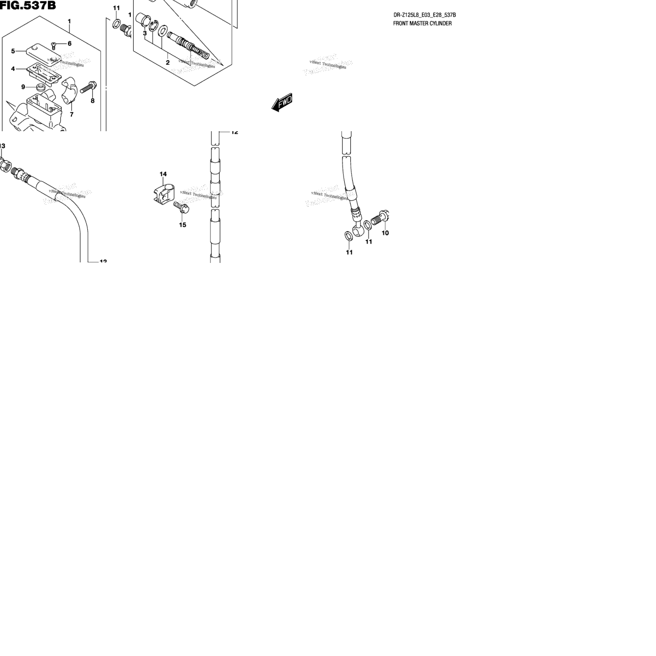 Front Master Cylinder (Dr-Z125ll8 E28)