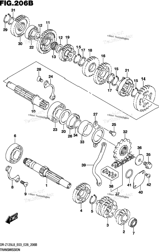 Transmission (Dr-Z125ll8 E03)
