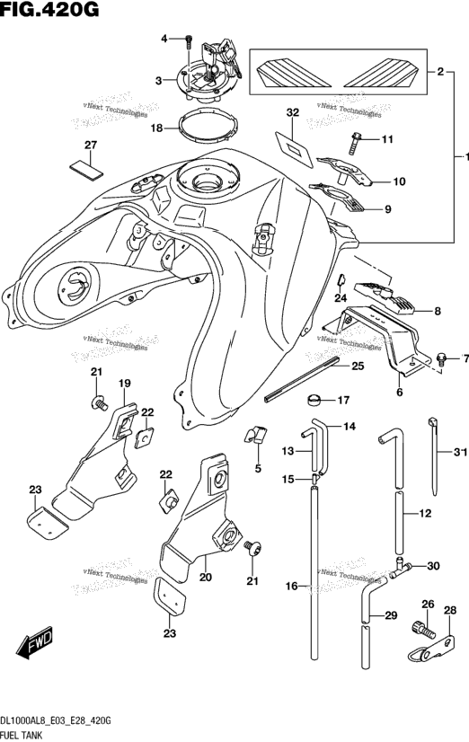 Fuel Tank (Dl1000xal8 E03)