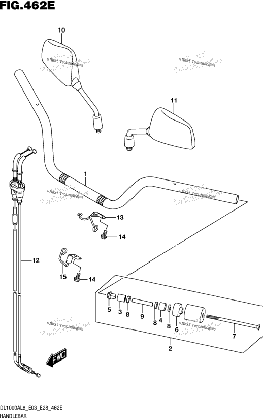 Handlebar (Dl1000xal8 E28)