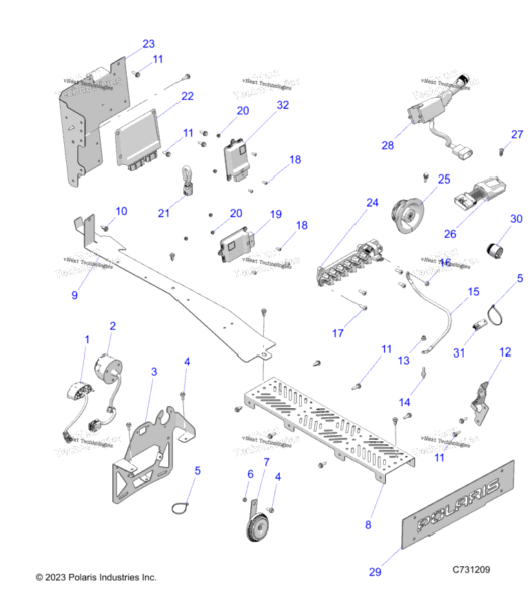 Electrical, Wire Harness, Components And License Plate