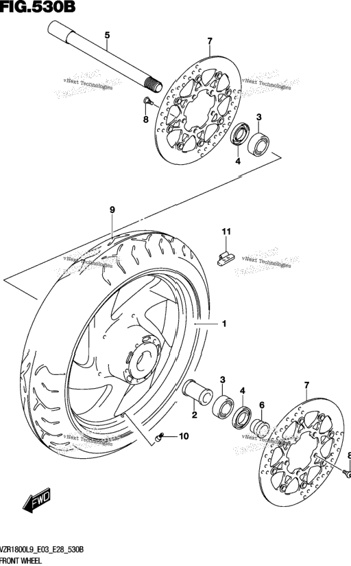 Front Wheel (Vzr1800bzl9 E03)
