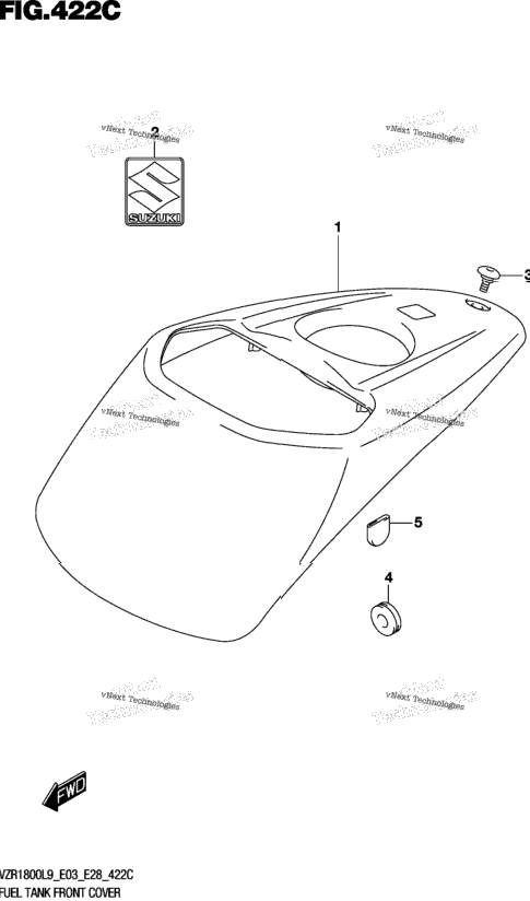 Fuel Tank Front Cover (Vzr1800bzl9 E28)