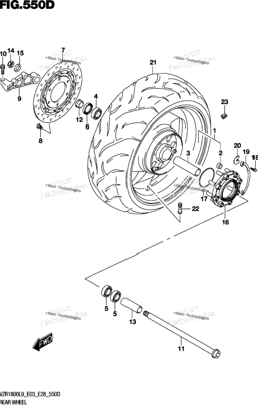 Rear Wheel (Vzr1800bzl9 E33)