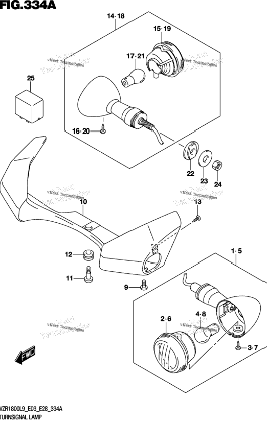 Turnsignal Lamp (Vzr1800l9 E28)