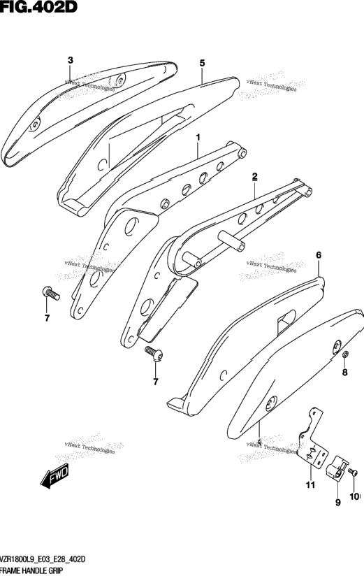 Frame Handle Grip (Vzr1800bzl9 E33)
