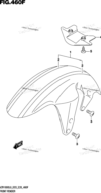 Front Fender (Vzr1800bzl9 E33) (Ajp)