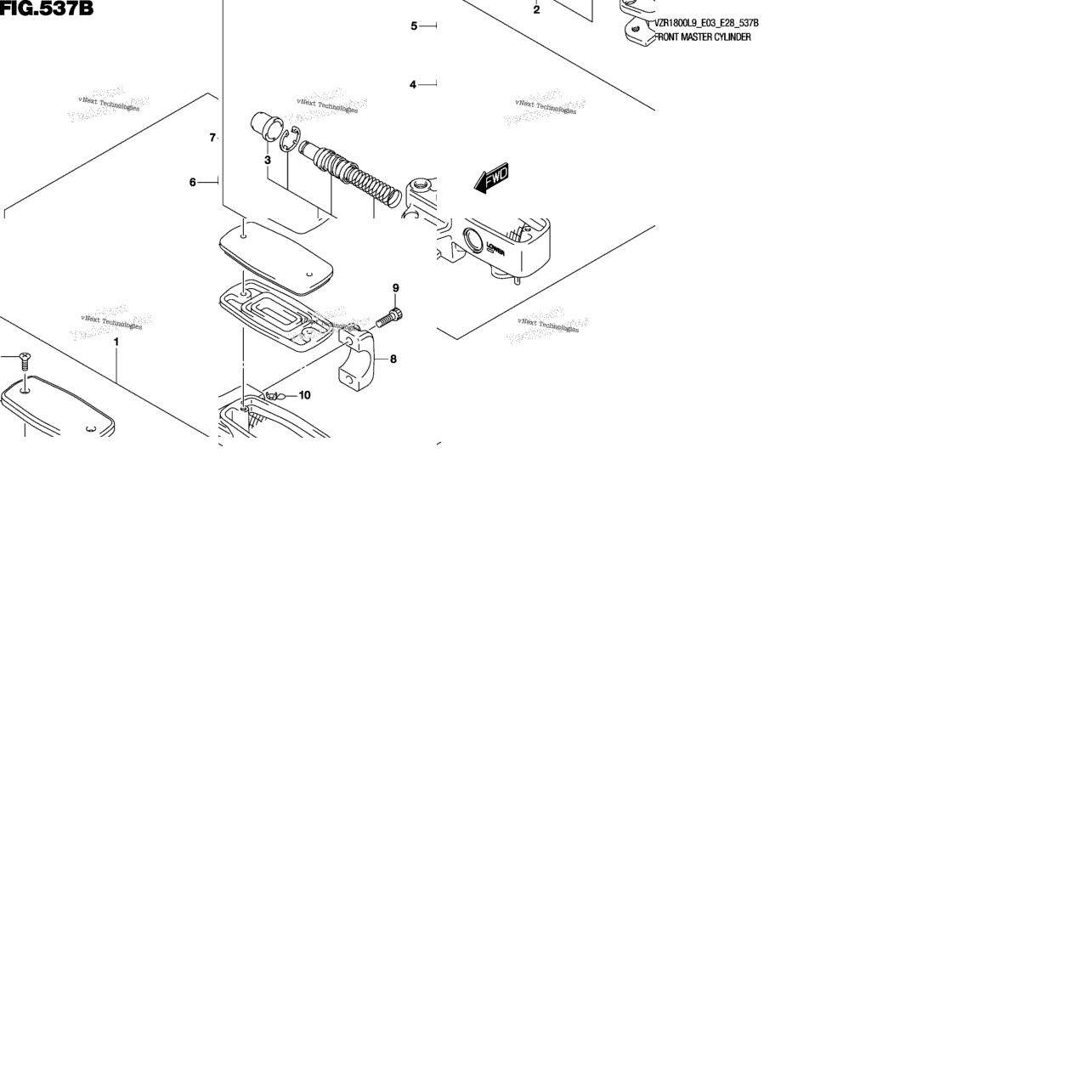 Front Master Cylinder (Vzr1800bzl9 E03)