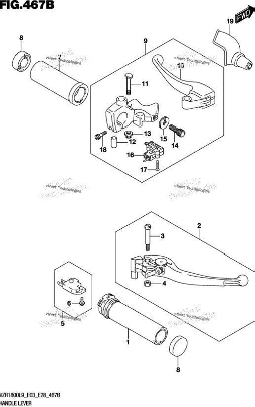Handle Lever (Vzr1800bzl9 E03)