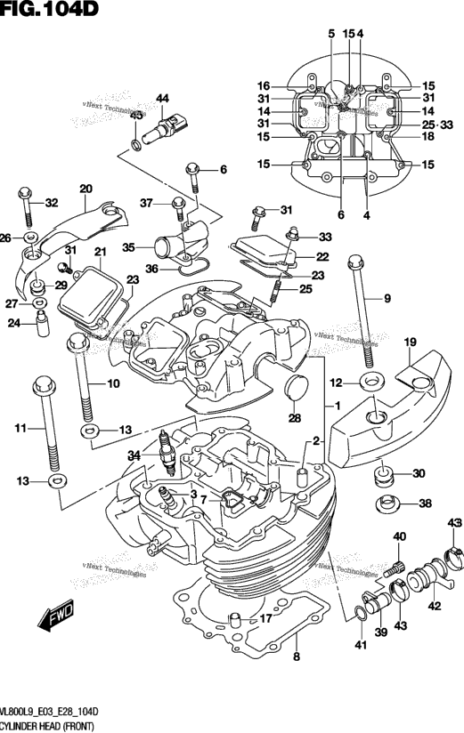 Cylinder Head (Front) (Vl800tl9 E03)