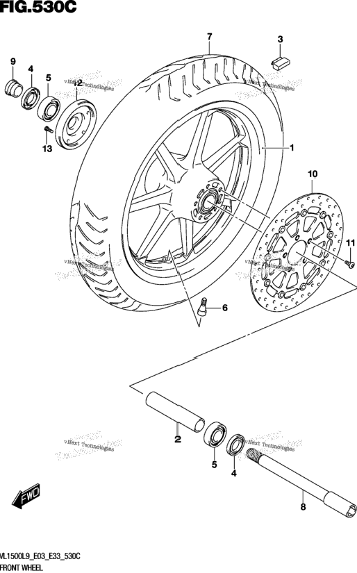Front Wheel (Vl1500tl9 E03)