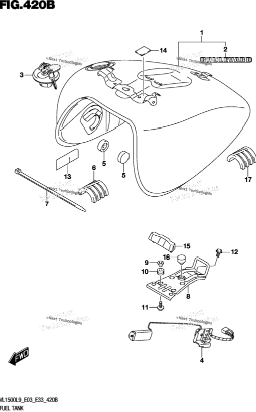 Fuel Tank (Vl1500bl9 E33)