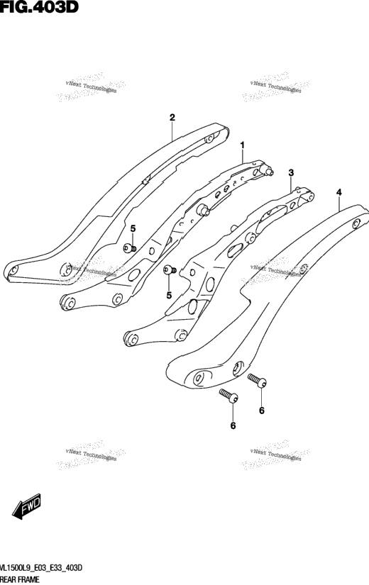 Rear Frame (Vl1500tl9 E33)