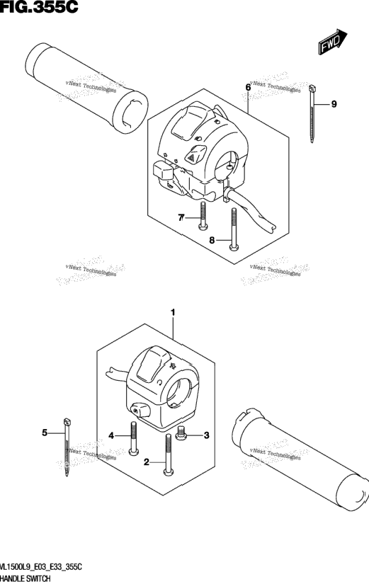 Handle Switch (Vl1500tl9 E03)