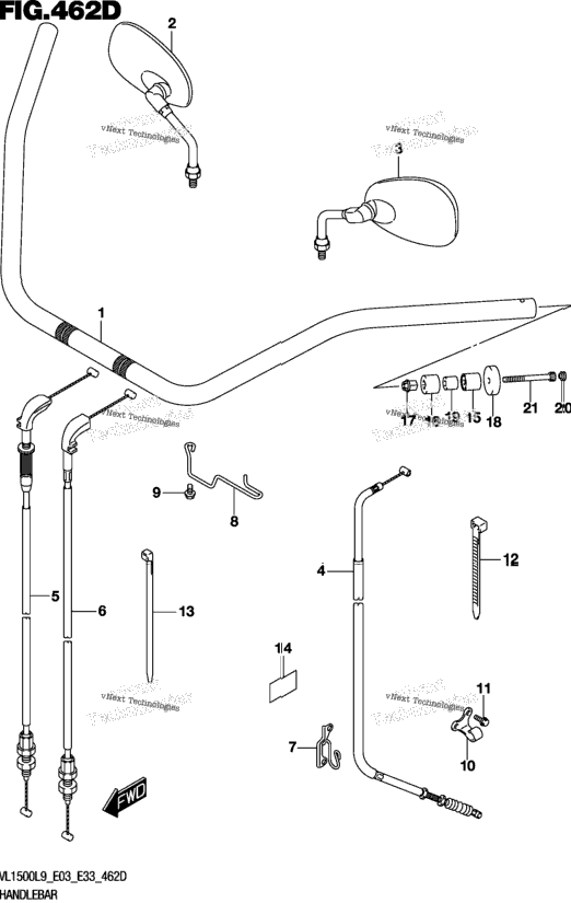 Handlebar (Vl1500tl9 E33)