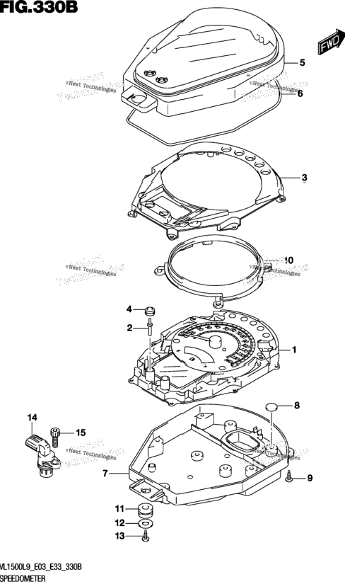 Speedometer (Vl1500bl9 E33)