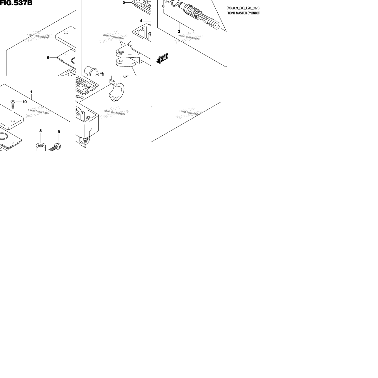 Front Master Cylinder (Sv650l9 E33)