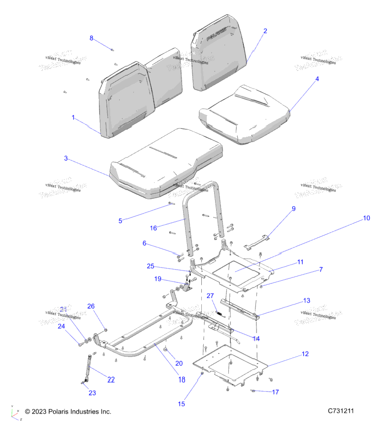 Body, Seat Asm. And Slider