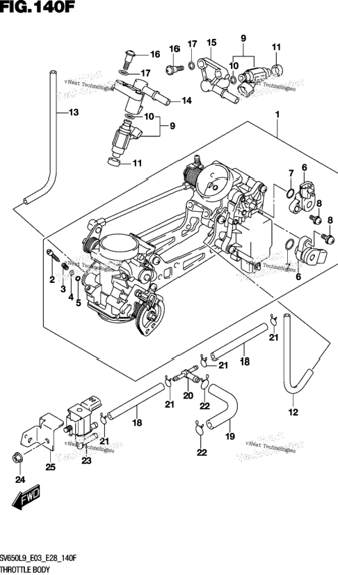 Throttle Body (Sv650xal9 E33)