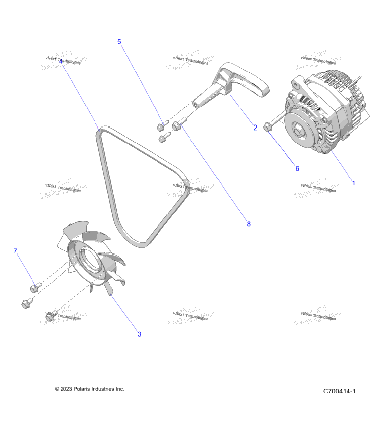 Engine, Engine, Alternator, Fan And Belt R24rred4ja
