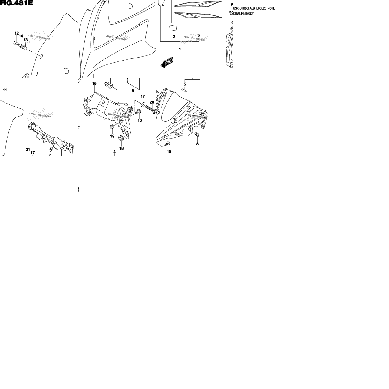 Cowling Body (Gsx-S1000fyal9 E28)