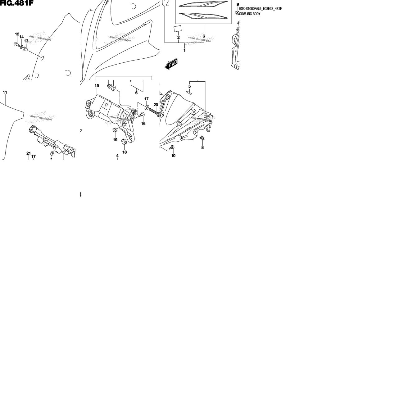 Cowling Body (Gsx-S1000fyal9 E33)