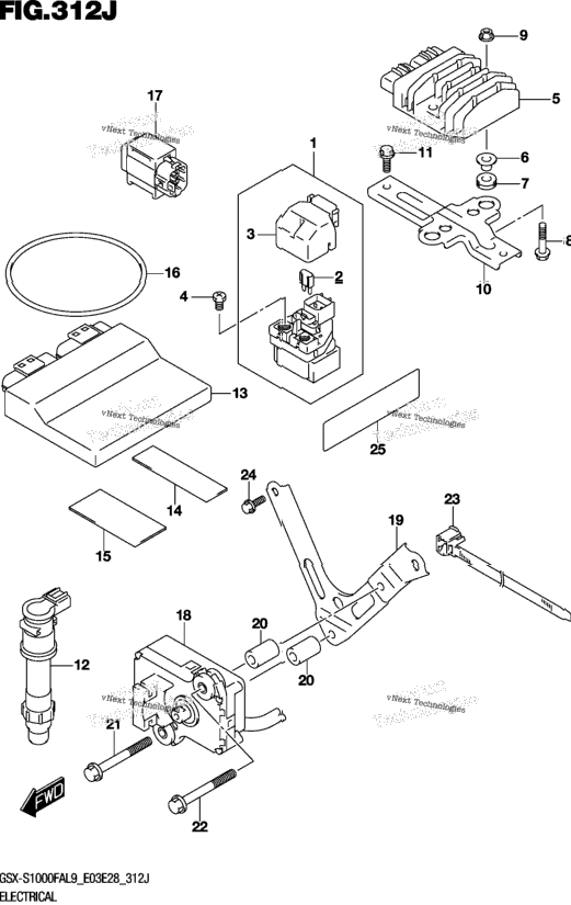 Electrical (Gsx-S1000fzal9 E33)