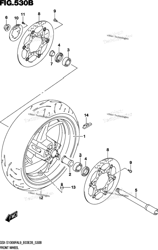 Front Wheel (Gsx-S1000fal9 E28)