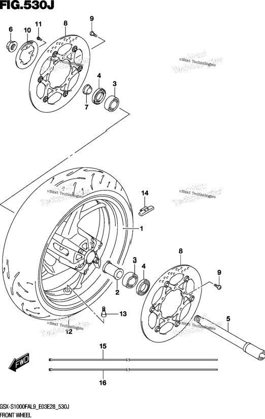 Front Wheel (Gsx-S1000fzal9 E33)