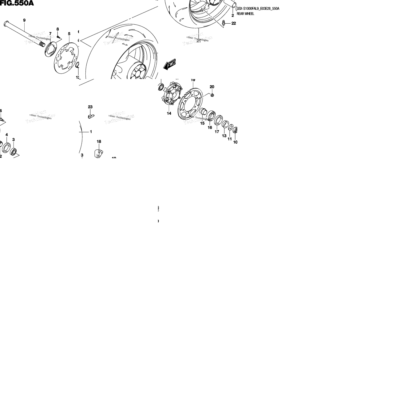 Rear Wheel (Gsx-S1000fal9 E03)