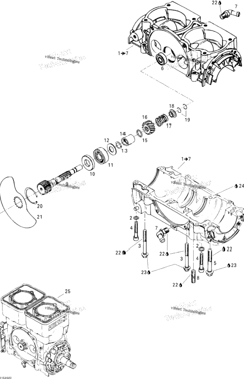 Crankcase And Rotary Valve