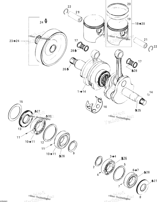Crankshaft And Pistons