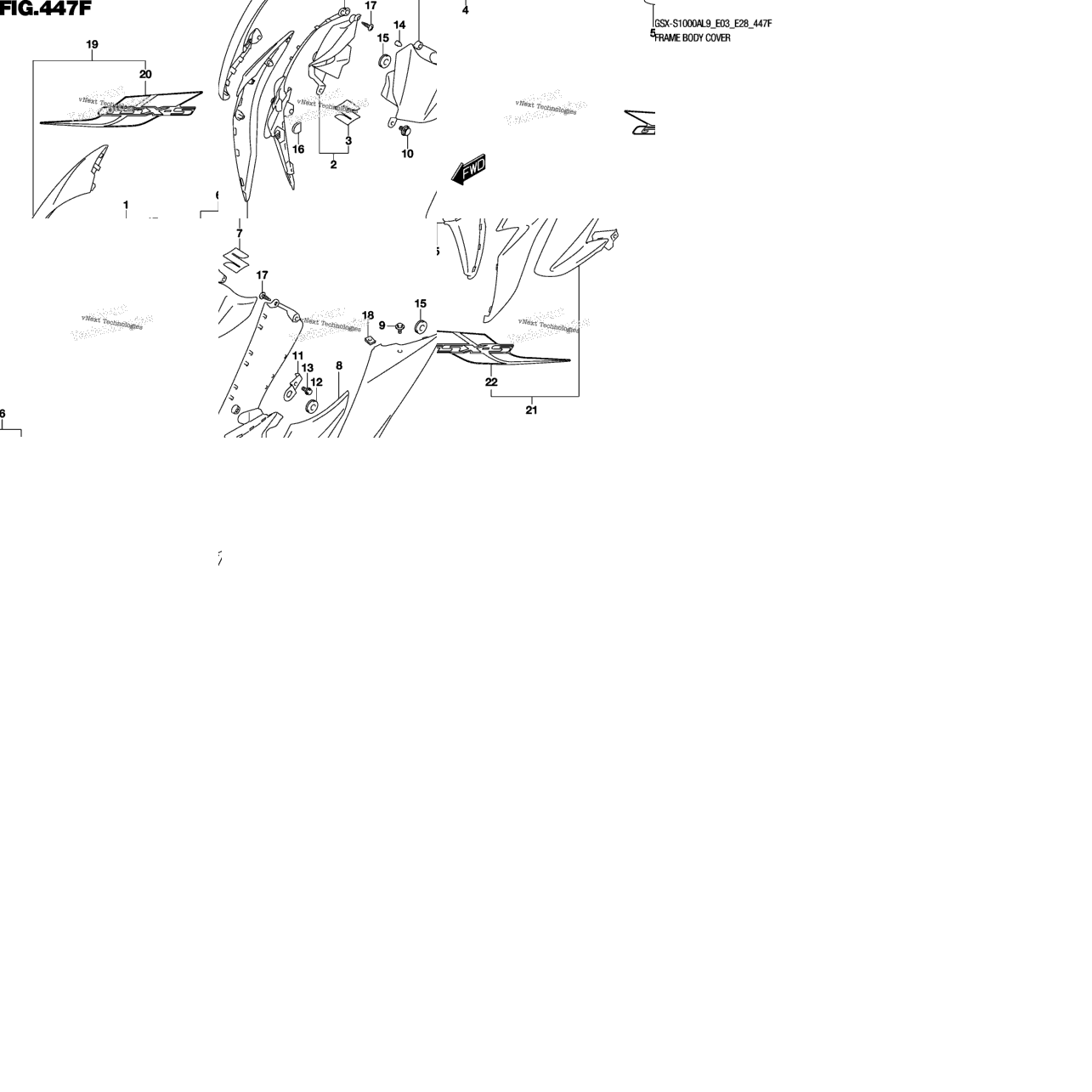 Frame Body Cover (Gsx-S1000yal9 E33)