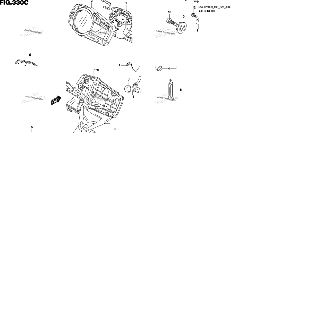 Speedometer (Gsx-R750l9 E33)